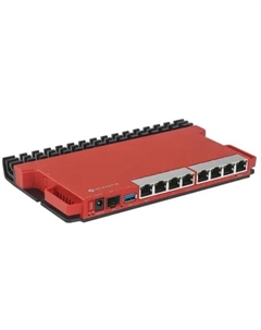 Роутер L009UiGS-RM 1xSFP port (2.5G supported); 8xGigabit LAN ports (Ether8 has Passive PoE out); 1xSerial console port (RJ45); 1xUSB3.0 type Mikrotik