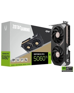 Видеокарта PCI-E GeForce RTX 5060 TI AMP (ZT-B50610F-10M) 8GB GDDR7 128bit 2632/28000MHz HDMI 3*DP Zotac