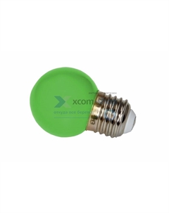 Лампа 405-114 шар, e27, 3 LED, Ø45мм, зеленая Neon-night