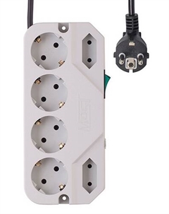 Сетевой фильтр СRG CRG 2M WH 2 м (6 розеток) белый 633400 Most