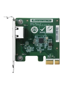 Сетевая карта QXG-2G1T-I225 однопортовая 2,5GBASE-T/1000BASE-T/100BASE-TX, PCIe Gen2 Qnap