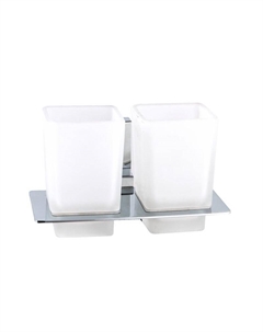 Стакан для зубных щеток D212330 двойной цвет Хром D-lin