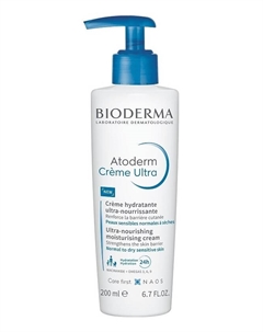 Крем для лица и тела Atoderm Ultra-Nourishing Moisturising Cream: Крем 200мл (помпа) Bioderma