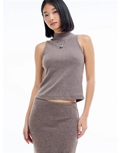 Трикотажная майка с высоким горлом Твое