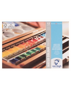 Альбом-склейка для акварели Talens "Van Gogh" Fin 10,5х15 см 12 л 300 г Royal talens