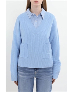 Пуловер шерстяной с карманами Tommy hilfiger