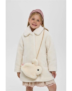 Пальто из искусственного меха с игрушкой в комплекте Choupette