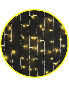Гирлянда NAVIGATOR светодиодная занавес, ламп: 357шт., 2м x 1.5м, желтый (NGF-C01-357WW-8-2x1.5m-230-TR-IP44) Navigator