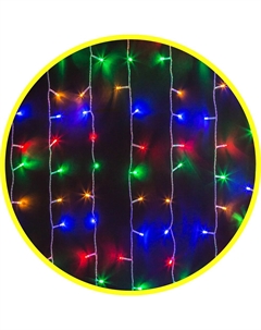 Гирлянда NAVIGATOR светодиодная занавес, ламп: 288шт., 1.5м x 1.5м, разноцветный (NGF-C01-288RGBY-8-1.5x1.5m-230-C8-TR-IP20) Navigator