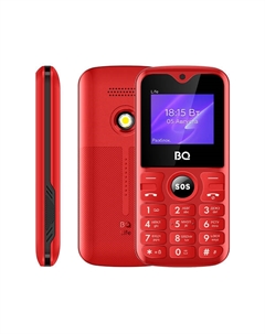 Мобильный телефон BQ 1853 Life, 1.77" TFT, 32Mb RAM, 32Mb, 2-Sim, 600 мА·ч, micro-USB, красный/черный Bq