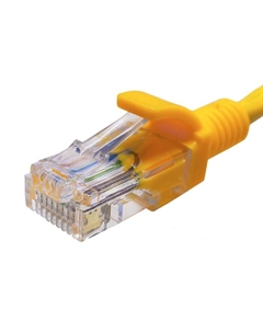 Патч-корд UTP кат.5e, 2 м, RJ45-RJ45, желтый, CU, LSZH, (10-0163) Suprlan