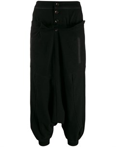 Aganovich брюки с низким шаговым швом m черный Aganovich