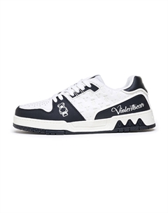 Кроссовки для скейтборда Unisex Low Top Black White, White Black Violentbear