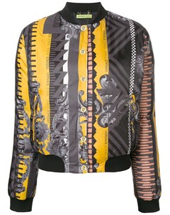 Куртка бомбер с миксом принтов Versace jeans couture