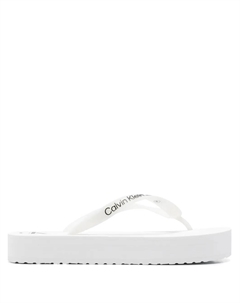 Шлепанцы на платформе, белый Calvin klein jeans