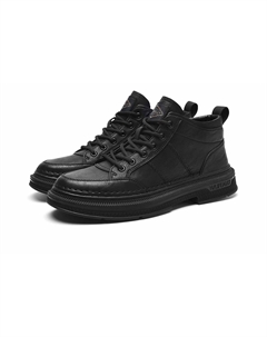 Мужские сапоги Martin высотой 7,5 см с подкладкой из флиса, черные Hla