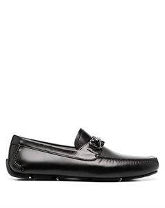 Мокасины с пряжкой Gancini, черный Ferragamo