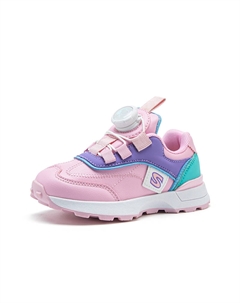 Скользоустойчивые, противоударные и дышащие детские повседневные туфли Pink Purple Kids' Snoopy