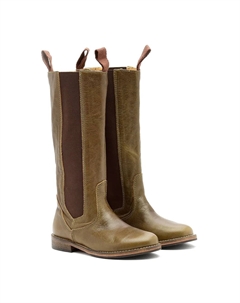 Сапоги на плоской подошве, зеленый Pèpè