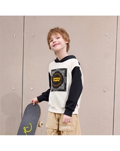 Левис Удобный худи с капюшоном Белый Эгрет Подростки Levi's®