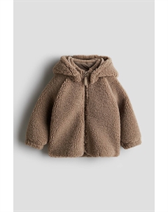 Ворсовая куртка с капюшоном, бежевый H&m