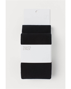 Комплект колготок, 2 предмета, черный H&m