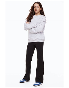 Комплект из 2 расклешенных леггинсов Ribbed, черный H&m