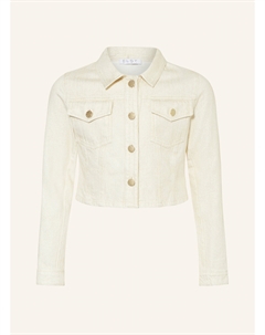 Джинсовая куртка с блестящей пряжей, экрю Elsy