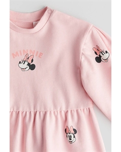 Платье свитшот с принтом, розовый H&m