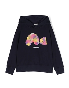 Худи с принтом Teddy Bear, синий Palm angels kids