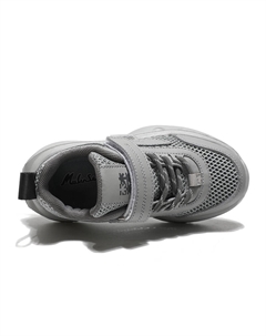 Дышащие, влагоотводящие, быстросохнущие низкие детские беговые кроссовки Kids', 8101 Бело-синие [Водонепроницаемые кожаные] Mulinsen