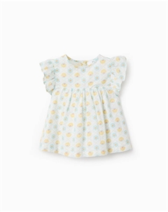 Пижама для девочки 2 предмета из канеле, белый Zippy