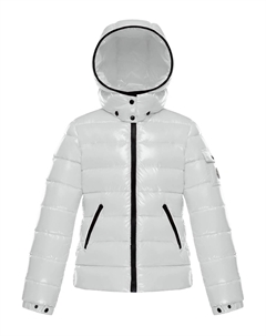 Стеганая куртка с логотипом Bady для девочек, цвет White Moncler