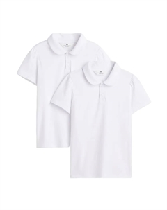 Комплект футболок Kids Cotton Polo, 2 предмета, белый H&m