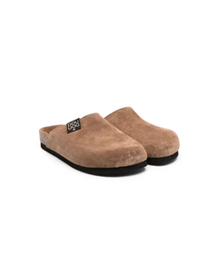 Слиперы с логотипом, коричневый Douuod kids