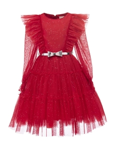 Платье Komina из тюля с блестками, красный Tulleen