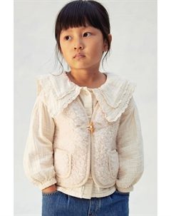 Жилет из флиса Тедди, белый H&m