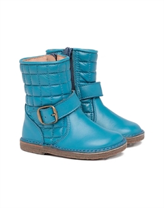 Стеганые ботинки с пряжками, синий Pèpè