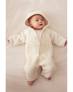 Комбинезон из шерстяного флиса Тедди, бежевый H&m