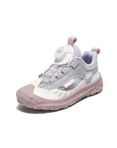 Амортизирующие устойчивые к истиранию дышащие противоскользящие антиударные детские беговые кроссовки Kids', 8079 Rainbow Pink [Дышащий сетчатый материал] Mulinsen