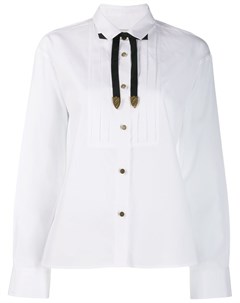 Coach рубашка с завязками на воротнике 6 белый Coach