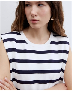 Комбинированное платье, темно-синий Сфера