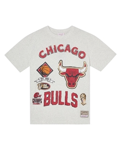Футболка Mitchell & Ness унисекс серая, серая (с длинным рукавом) Mitchell ness