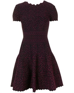 Alaia pre owned расклешенное платье в точку 2000 х годов 36 фиолетовый Alaïa pre-owned