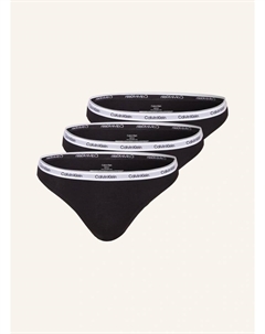 Комплект из 3 трусов modern logo, черный Calvin klein