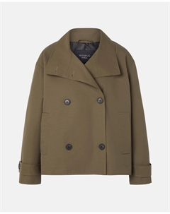 Женский короткий гладкий дождевик, цвет 520 Kaki Woman el corte inglés