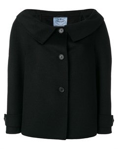 Prada пиджак с открытыми плечами 46 черный Prada