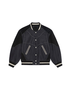 Панельная бейсбольная куртка на пуговицах, черный Givenchy