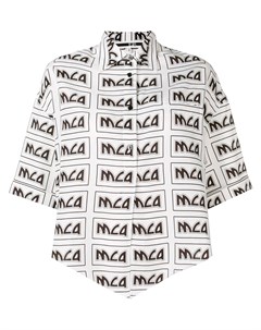 Mcq alexander mcqueen рубашка с принтом логотипов 40 белый Mcq alexander mcqueen
