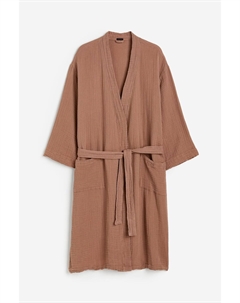 Халат Home Muslin, коричневый H&m